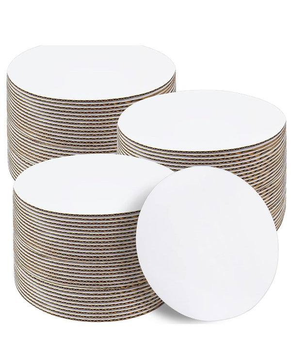 Circles 9in. Corrugated White 100ct