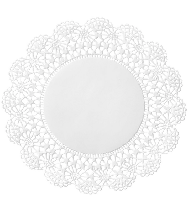 Doilie 10" WHT CAMBRIDGE LACE  1000/CS