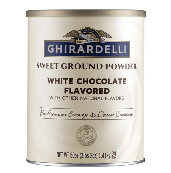 Ghirardelli Sweet Ground White Choco 6/3.12lb Tins 62038