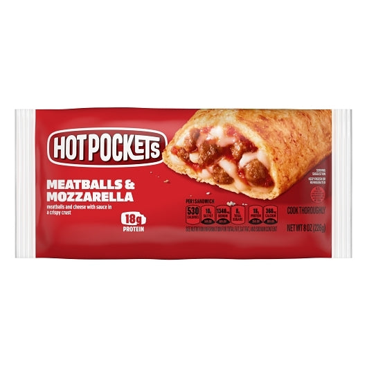 Hot Pocket Mtballs w/ Mozz Stuffed Snwch 12/8oz