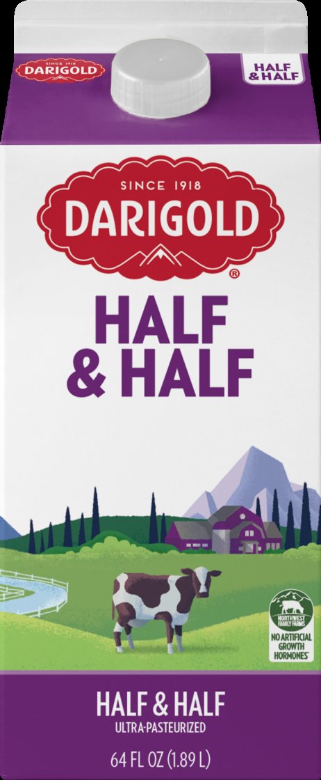 Milk Half & Half Darigold 1/2 Gal 6ct