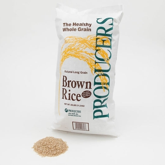 Rice Brown Long Grain 25lb