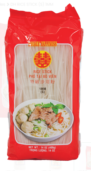 Double Happiness Rice Stick Small 1mm 30/14oz