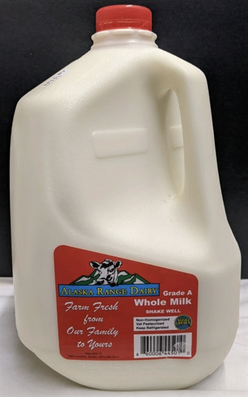 Milk Whole Cream Top Non-Homogenized 1gal Alaska Range Dairy