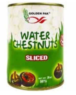 Golden Pak Waterchestnuts Sliced 20oz Can