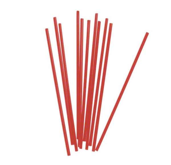 Straws 8in. Red Cocktail Stir #80 10/500 Ct