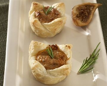 Kabobs Petite Fig and Carmalized Onion Puff 200/1oz (K7216)