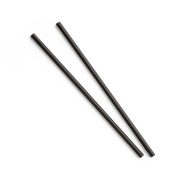 Straws Zombie 10.5in. Black Unwrapped 450ct