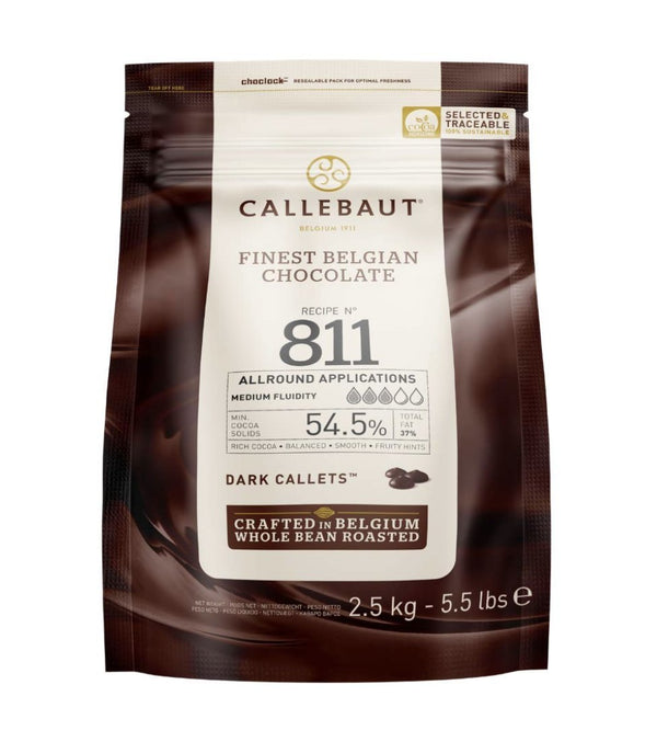 Callets Semi Sweet-811NV595 - 2/10kg Chocolate (54.5%)