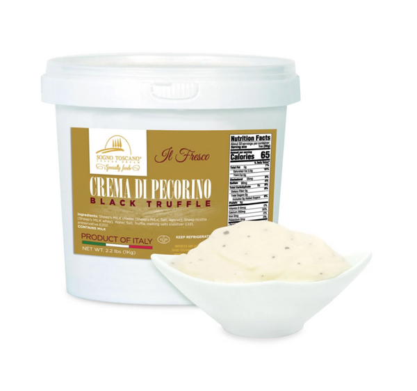 Cheese Crema di Pecorino Black Truffle 6/1kg