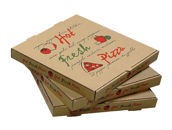 Boxes Pizza 14in. Hot Fresh Corrugated Kraft 50ct