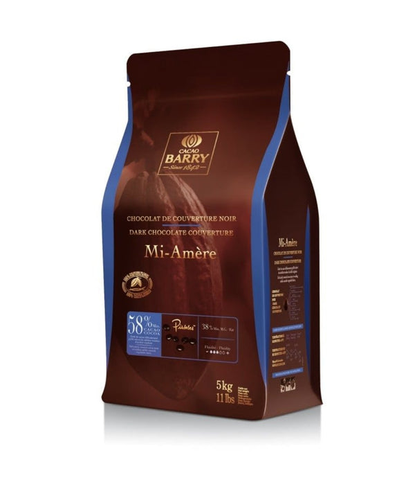 Pistoles Mi-Amere-CHDQ58MIAMUSU77- Choco Dark 4/11lb Callebaut (58%)