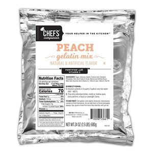 Gelatin Peach 12/24oz *** Special Order ***