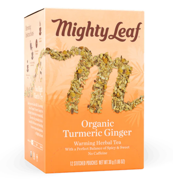 Tea Turmeric Ginger Organic 6/12ct Mighty Leaf