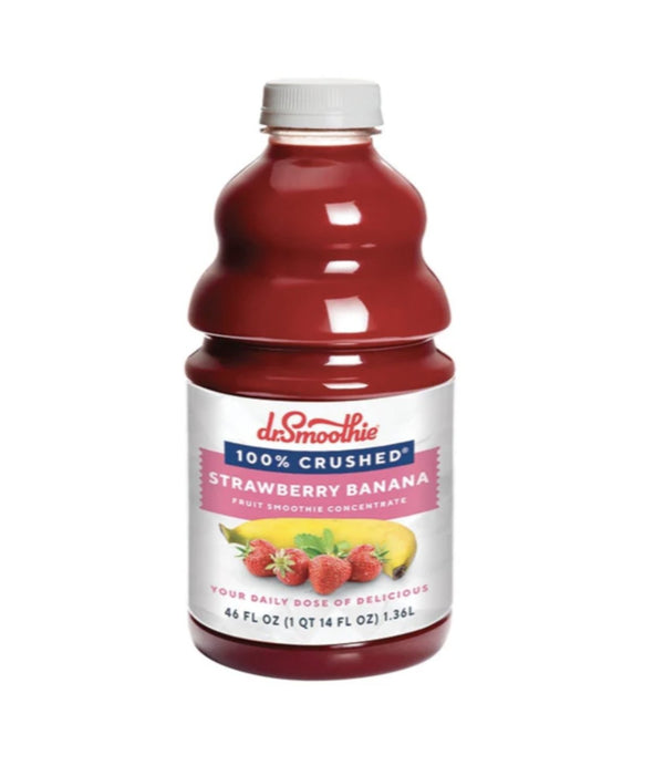 Dr Smoothie Straw/Banana 100% Fruit 6/46oz