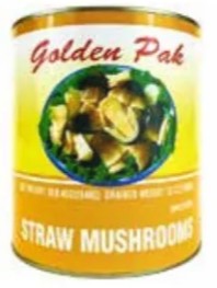 Golden Pak Broken Straw Mushrooms 100oz Can