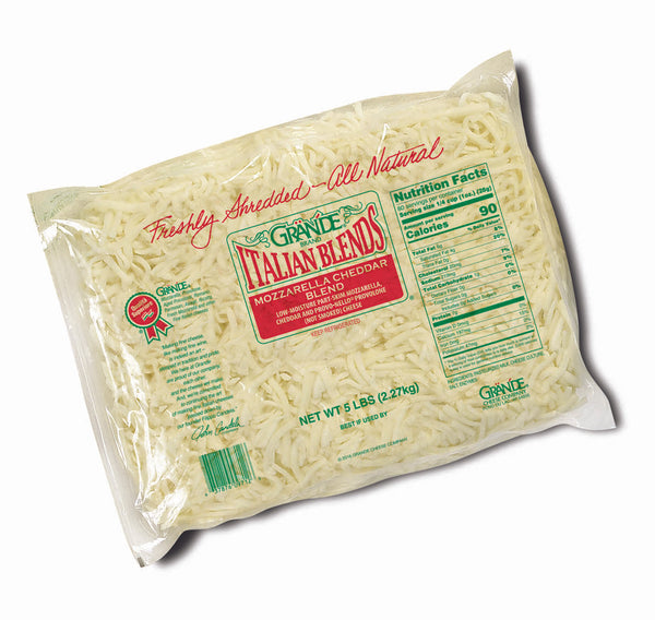Grande Mozzarella Cheddar Blend Shred 6/5lb (Frozen) *** Special Order ***