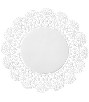 Doilies - 10in. White Lace 8/250ct *** Special Order ***