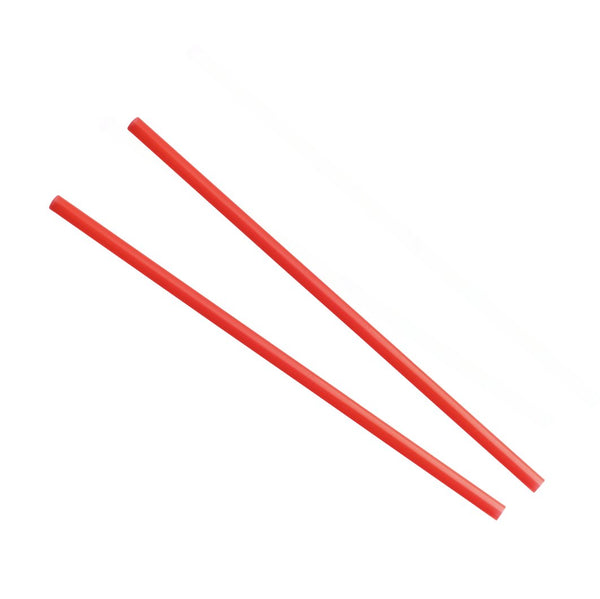 Straws Zombie 10.5in Red Unwrapped 450ct