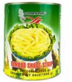 Golden Pak Bamboo Strip 104oz Can