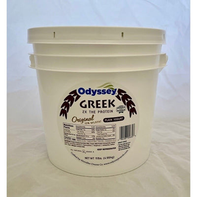 Odyssey 10% Plain Greek Yogurt 11lb Bucket