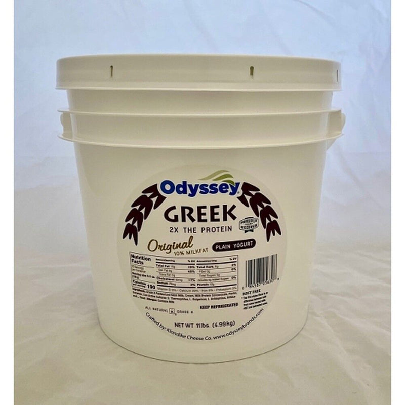 Odyssey 10% Plain Greek Yogurt 11lb Bucket