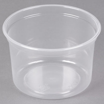 Deli Clear PP Container Micr 16oz 500ct