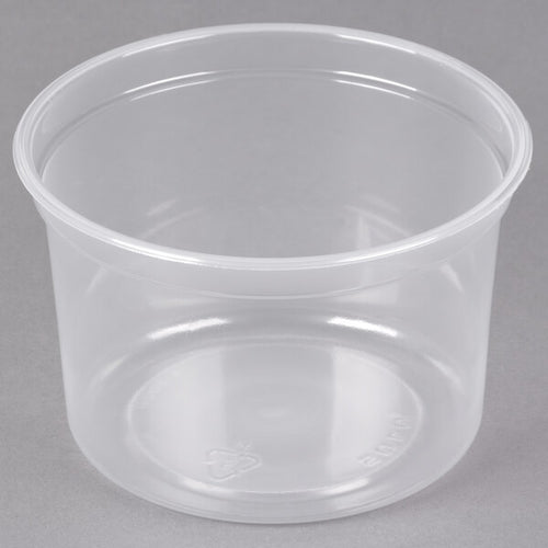 Deli Clear PP Container Micr 16oz 500ct