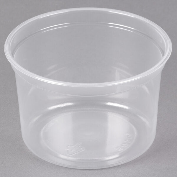 Deli Clear PP Container Micr 16oz 500ct