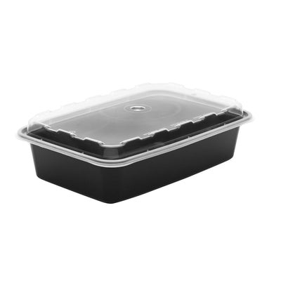 Container Micro Combo 6x8.5x1.5 28oz Black 150cs