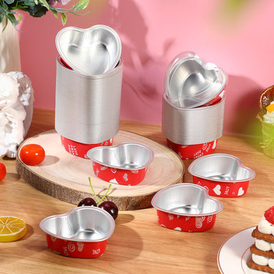 Container Heart Shaped Pan Small 100ct