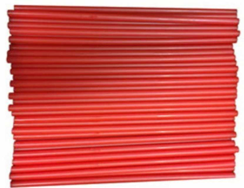 Straws Zombie 10.5in Red Unwrapped 450ct