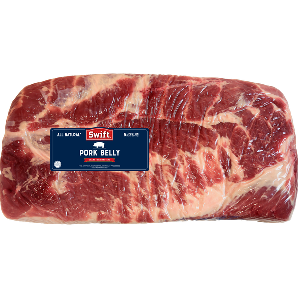 Swift Pork Belly Boneless Skinless 11lb