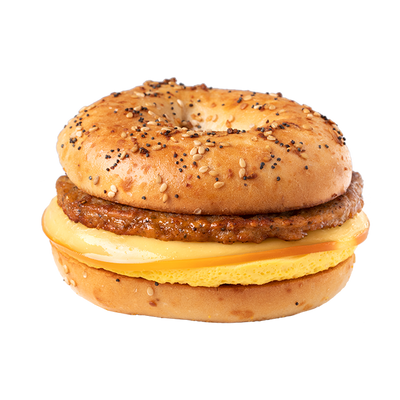 Sandwich Spicy Sausage Egg Cheese on Evrythng Bagel 24ct