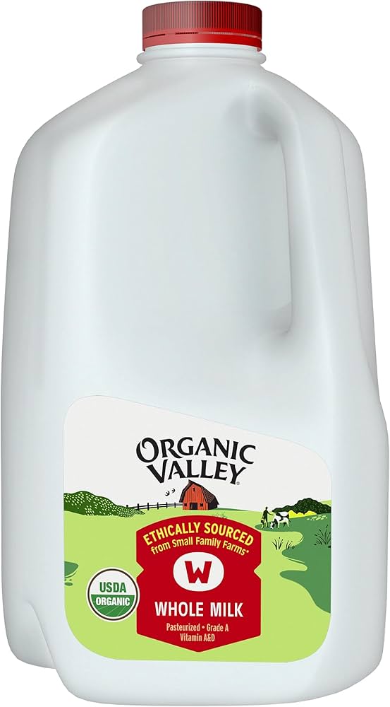 Milk Organic Whole 4/128oz Organic Valley