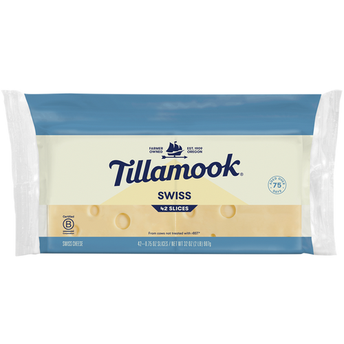 Cheese Sliced Swiss 2lb Tillamook