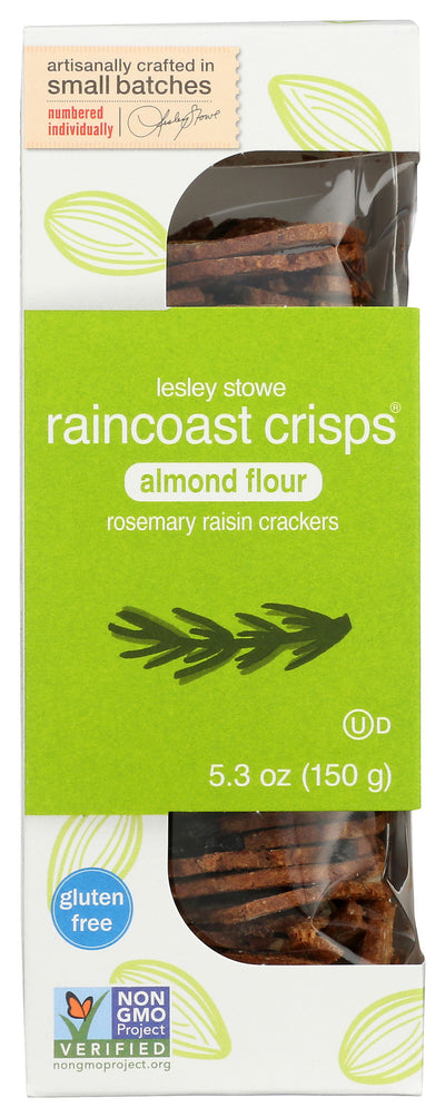 Cracker Crisp Almond Rosemary Raincoast GF 12/5.3oz