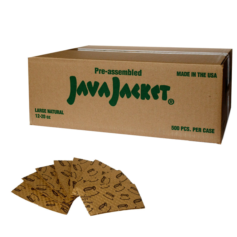 Java Jackets - Lg Natural 500ct