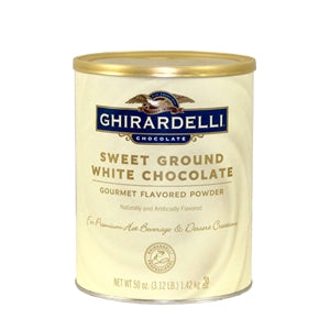 Ghirardelli Sweet Ground White Choco 6/3.12lb Tins 62038