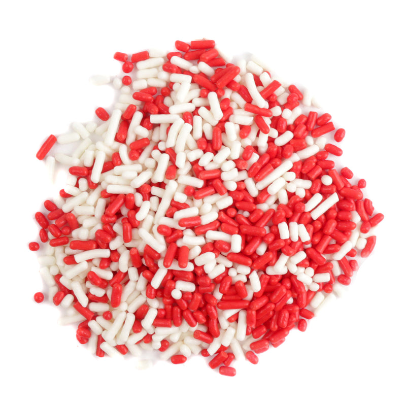 Sprinkles Red and White Sprinkle Mix 6lbs