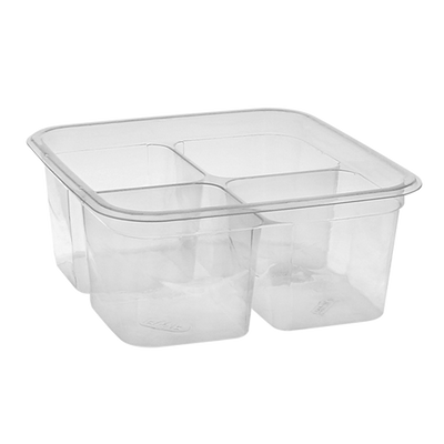 Container 6" 4 compartment 32oz SQ 360ct