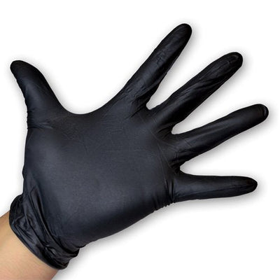 Gloves Black Nitrile Powder Free Large 10/100ct (75001129)