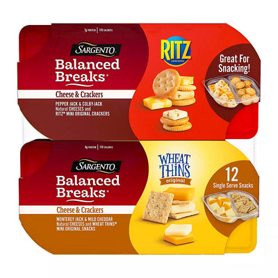 Crackers and Cheese Sargento 12pk