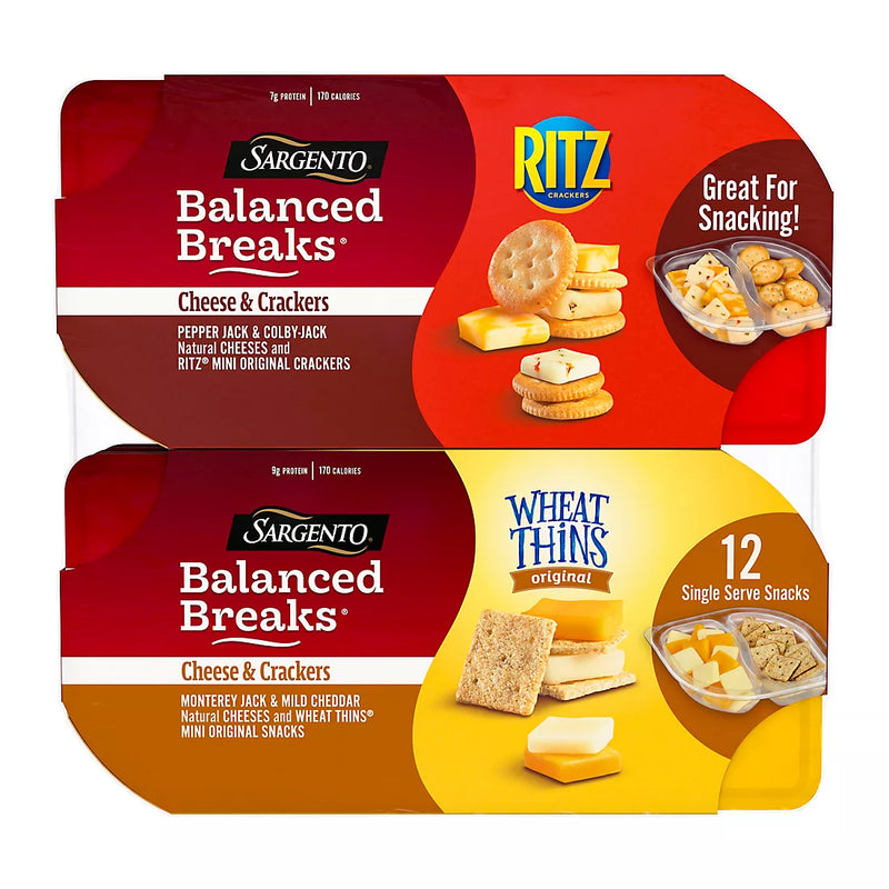 Crackers and Cheese Sargento 12pk