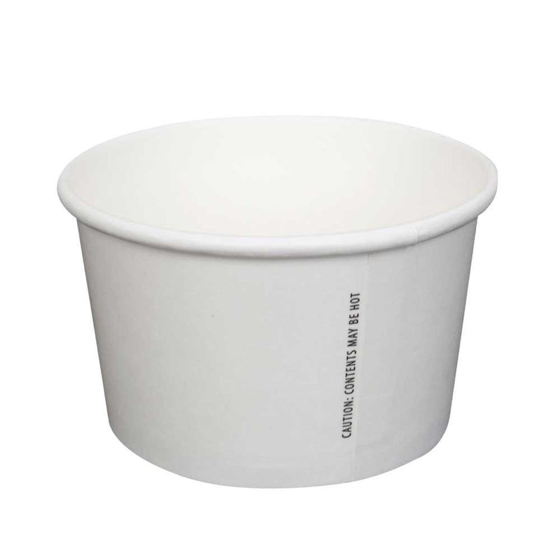 Food Container, Paper 8oz White 500ct Prime Source