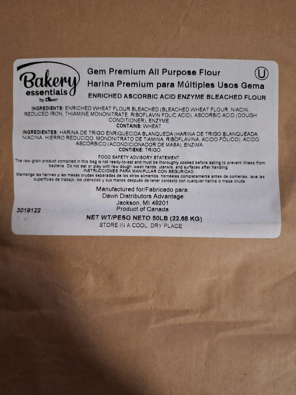 Flour All Purpose Bakers Gem  50lb