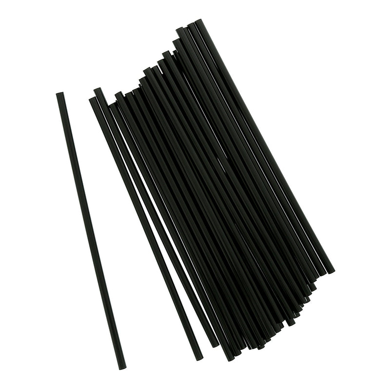 Straw Jumbo Black 7.75" 5000ct