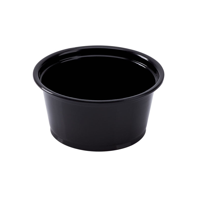 2oz Souffle Cups Black 2500