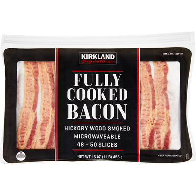 KS Fully-Cooked Bacon Hickory Wood Smoked 1lb