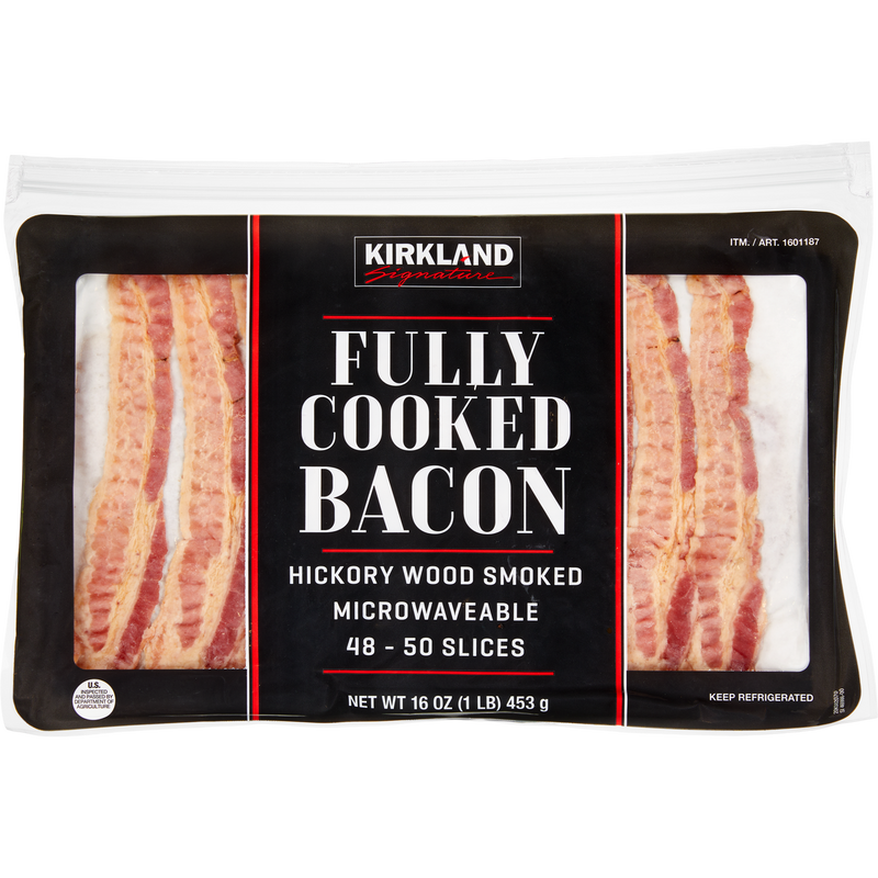 KS Fully-Cooked Bacon Hickory Wood Smoked 1lb